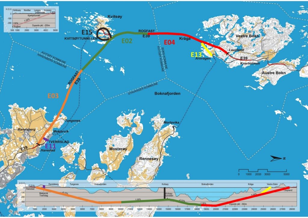 Oversikt - Kart - E39 Rogfast - Bogknafjorden - Rogaland