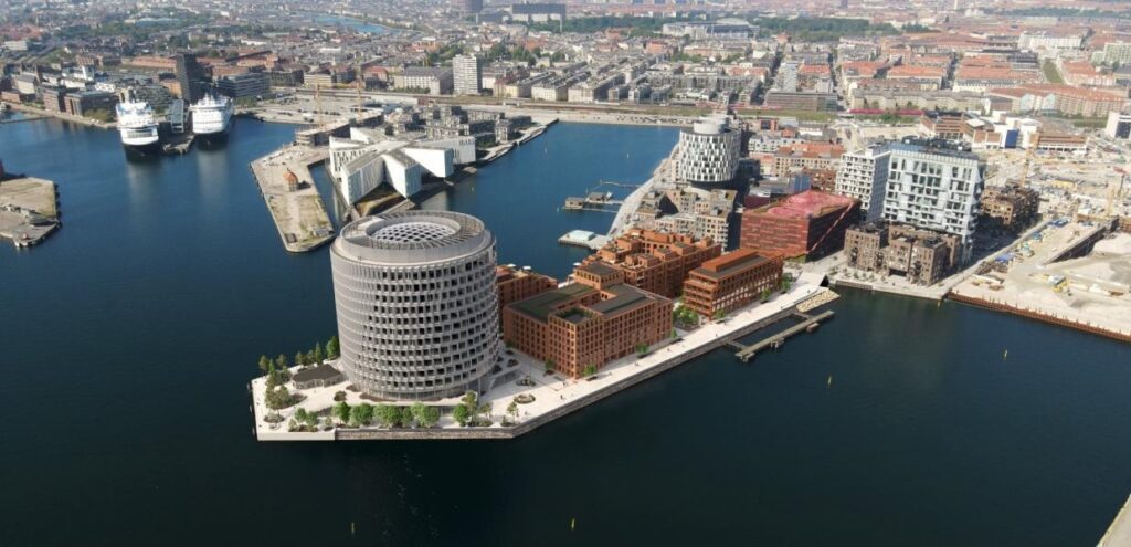 Rund bygning - Marriot - Hotell - Nordhavnen - København - Danmark