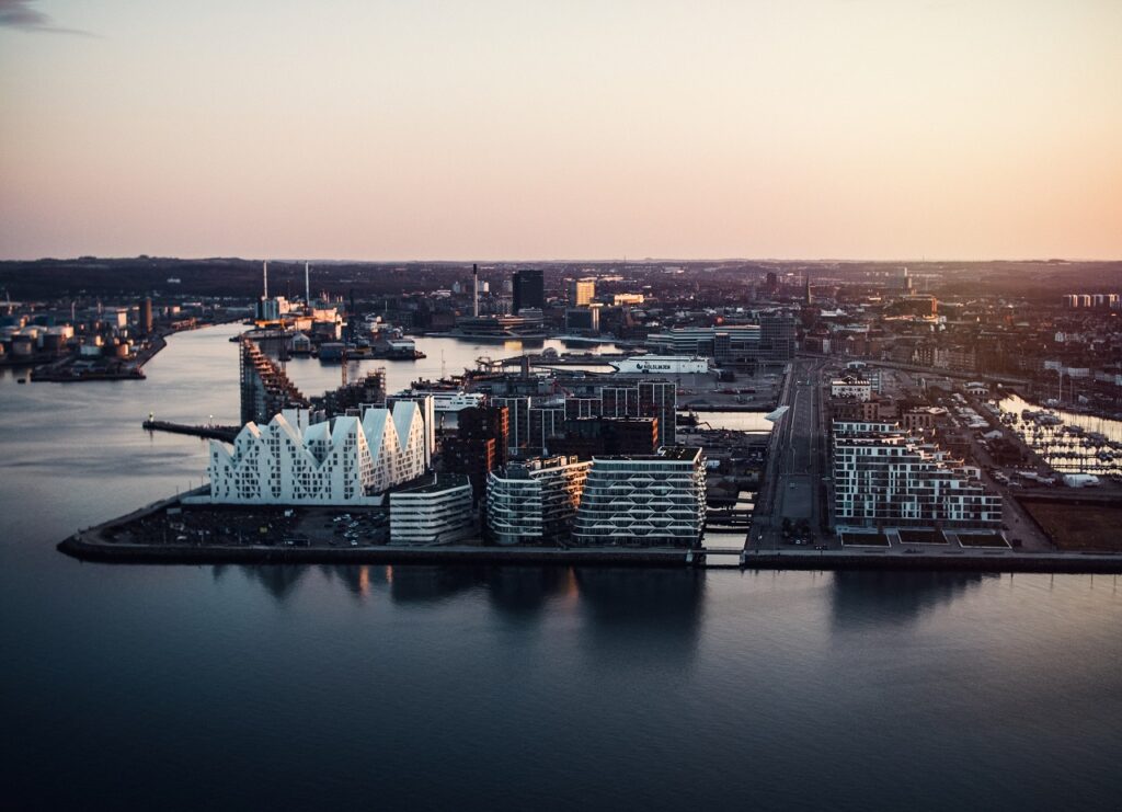 Aarhus Ø - ny bydel - Havnen - Århus - Jylland - Danmark