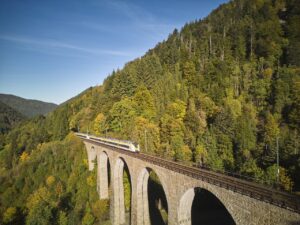 Tog - Ravennabroen - Höllental - Schwarzwald - Baden-Württemberg - Tyskland
