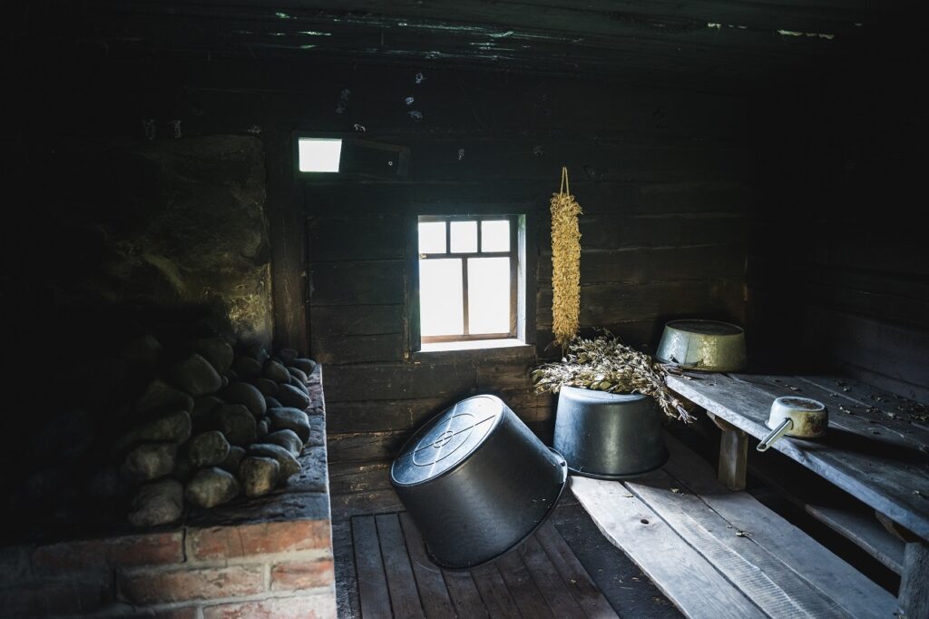 Gammel badstu - Sauna - Metsamaa culture farm - Kihnu - Estland