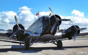 Tante Ju - JU 52 D-AQUI - Veteranfly - Lufthansa - Stavanger Airport