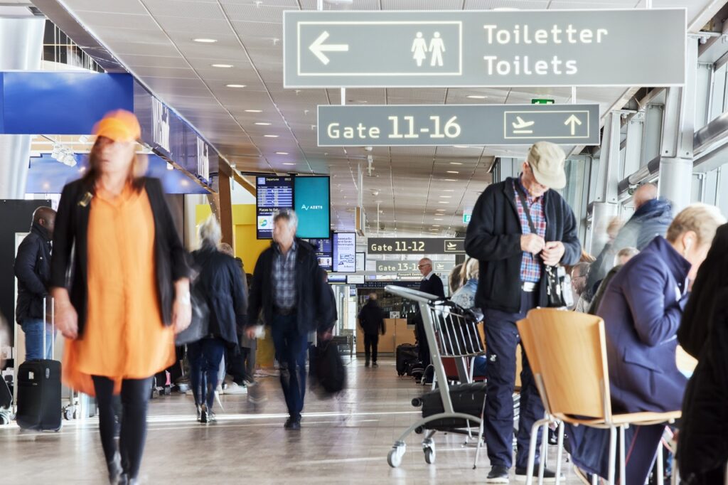 Passasjerer - Gate - Billund lufthavn - Jylland - Danmark