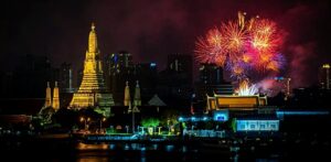 Bangkok - Thailand - Fyrverkeri - Festivaler