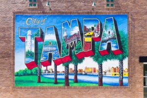 Velkomstplakat - Tampa Bay - Florida - USA