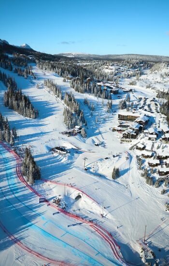 Winter Wondeland: Full vinter i februar 2024. Her tatt under World Cup for herrer i Kvitfjell (Foto: Alpinco)