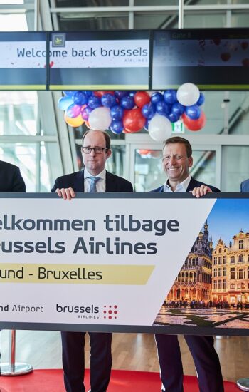 Søndag 26. marts genåbnede den direkte forbindelse til Bruxelles med Brussels Airlines fra Billund Lufthavn (Foto: Billund Airport)